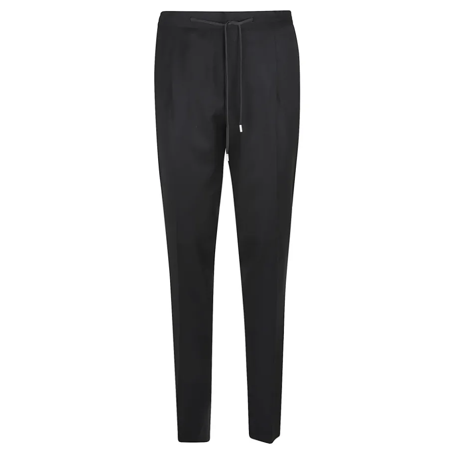 Lardini e Wollen Blend Broek AW25-Heren Broeken